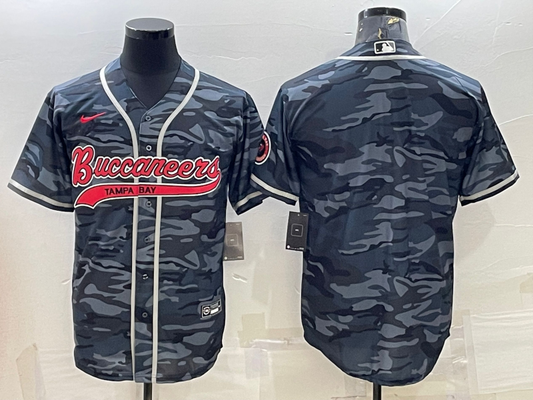 Men's Tampa Bay Buccaneers Grey Camouflage Blank Jerseys