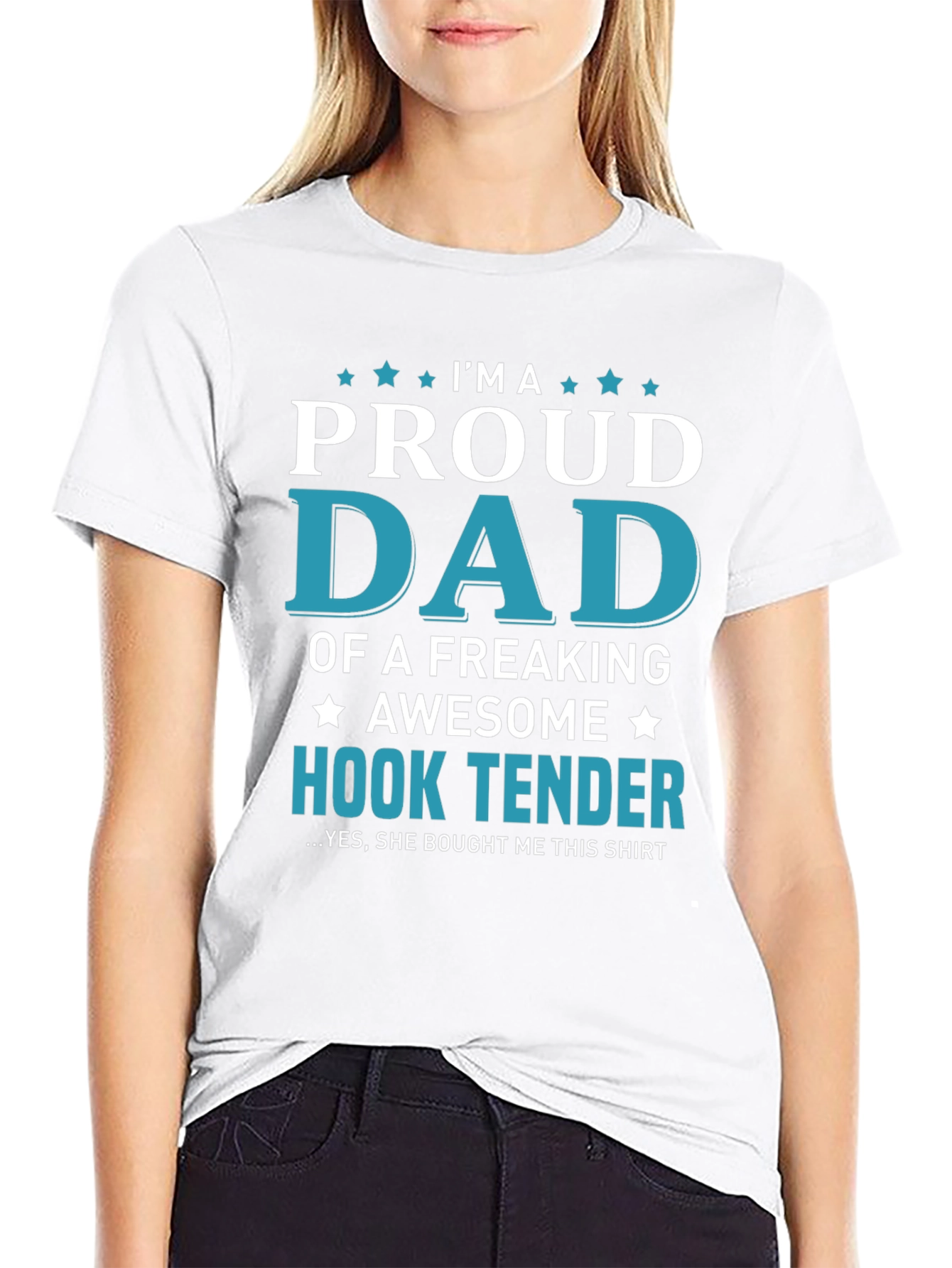 Proud Dad of a Hook Tender Graphic T-Shirt