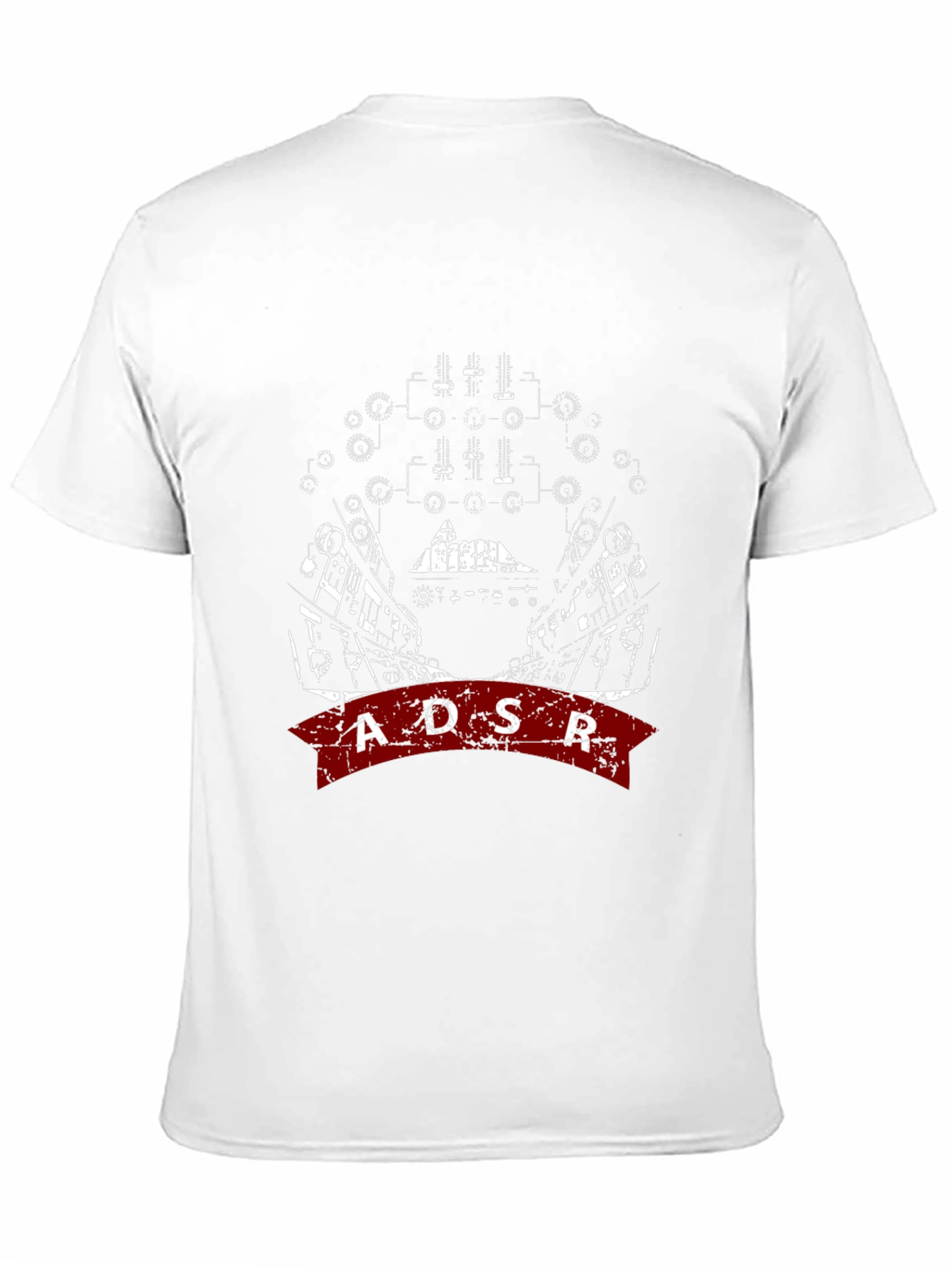 ADSR Graphic Print Black T-Shirt