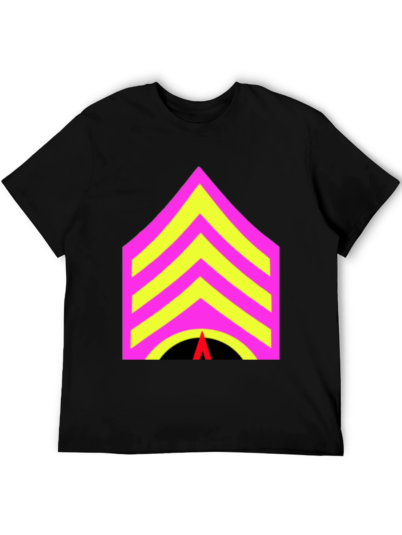 Sergeant Stripes Graphic Tee - Bold Statement Style