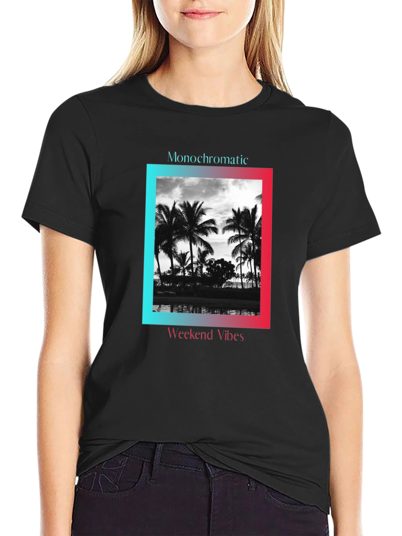 Monochromatic Weekend Vibes T-Shirt