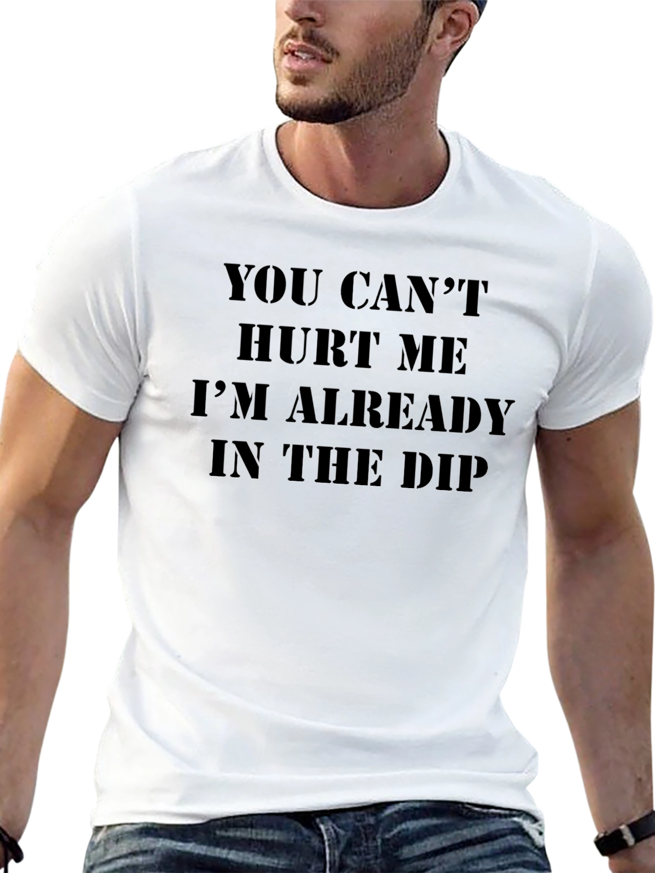 You Cant Hurt Me Black Tee