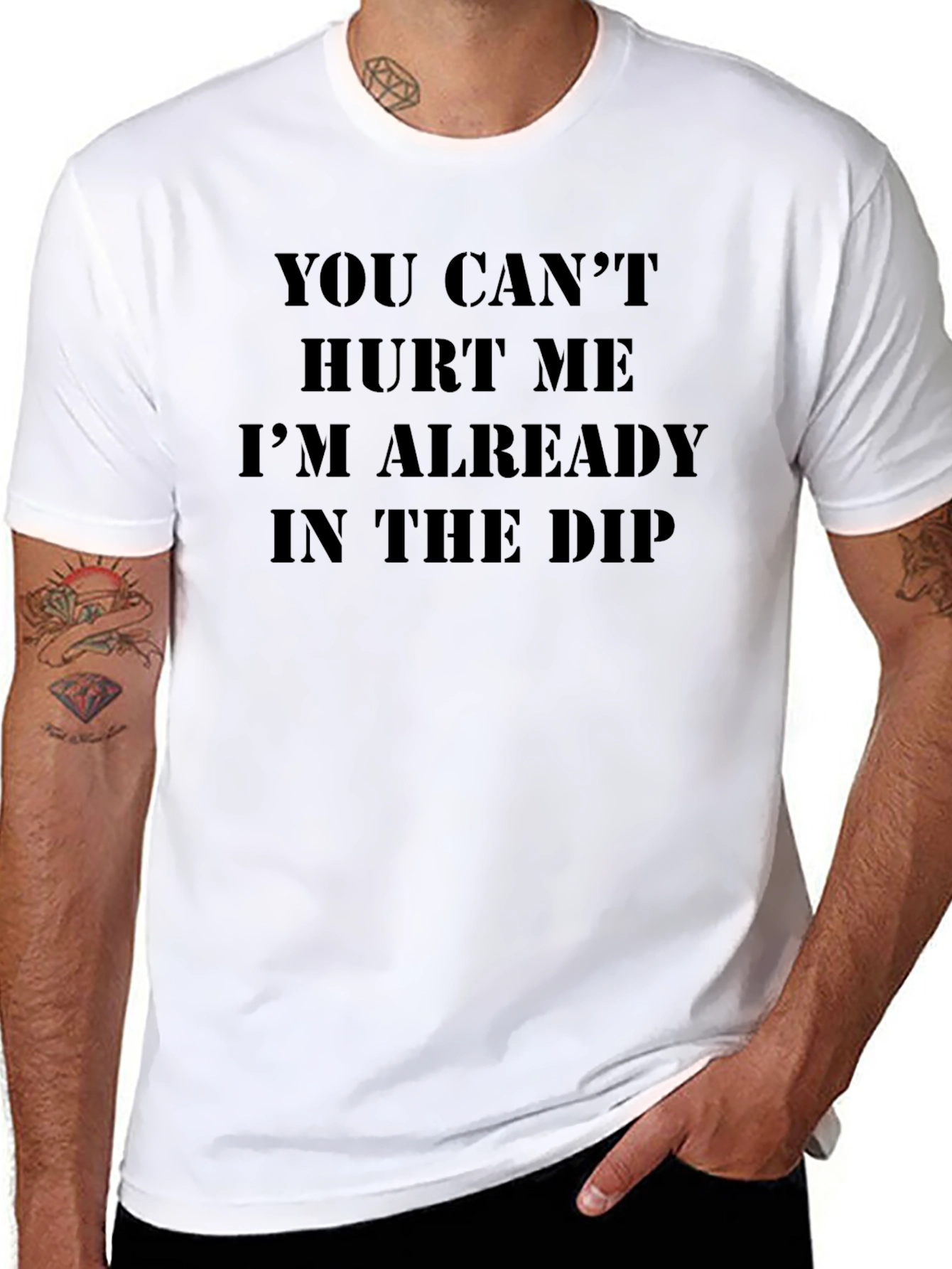 You Cant Hurt Me Black Tee