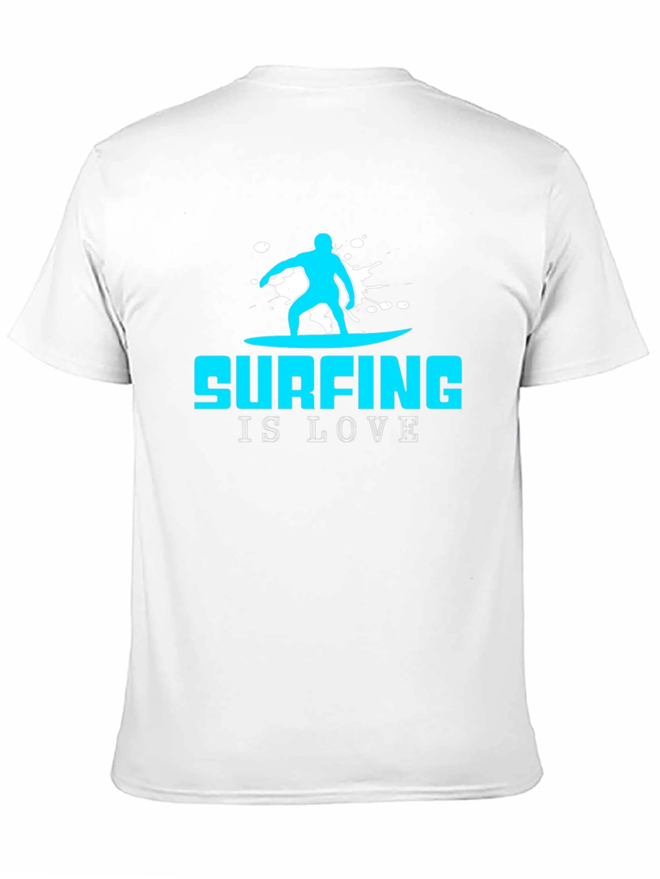 Surfing is Love Graphic Tee - Black