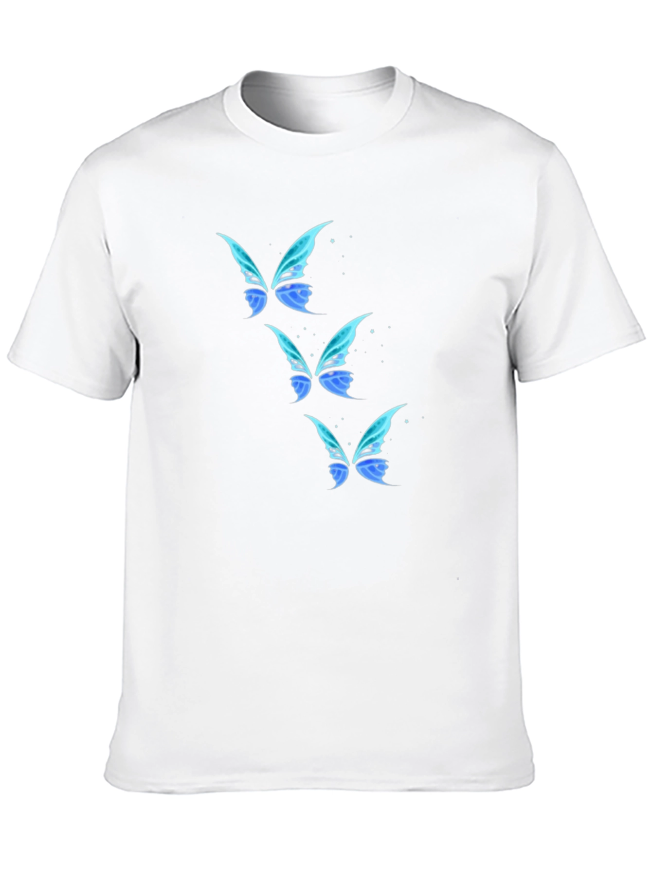 Butterfly Wing Graphic Black T-Shirt