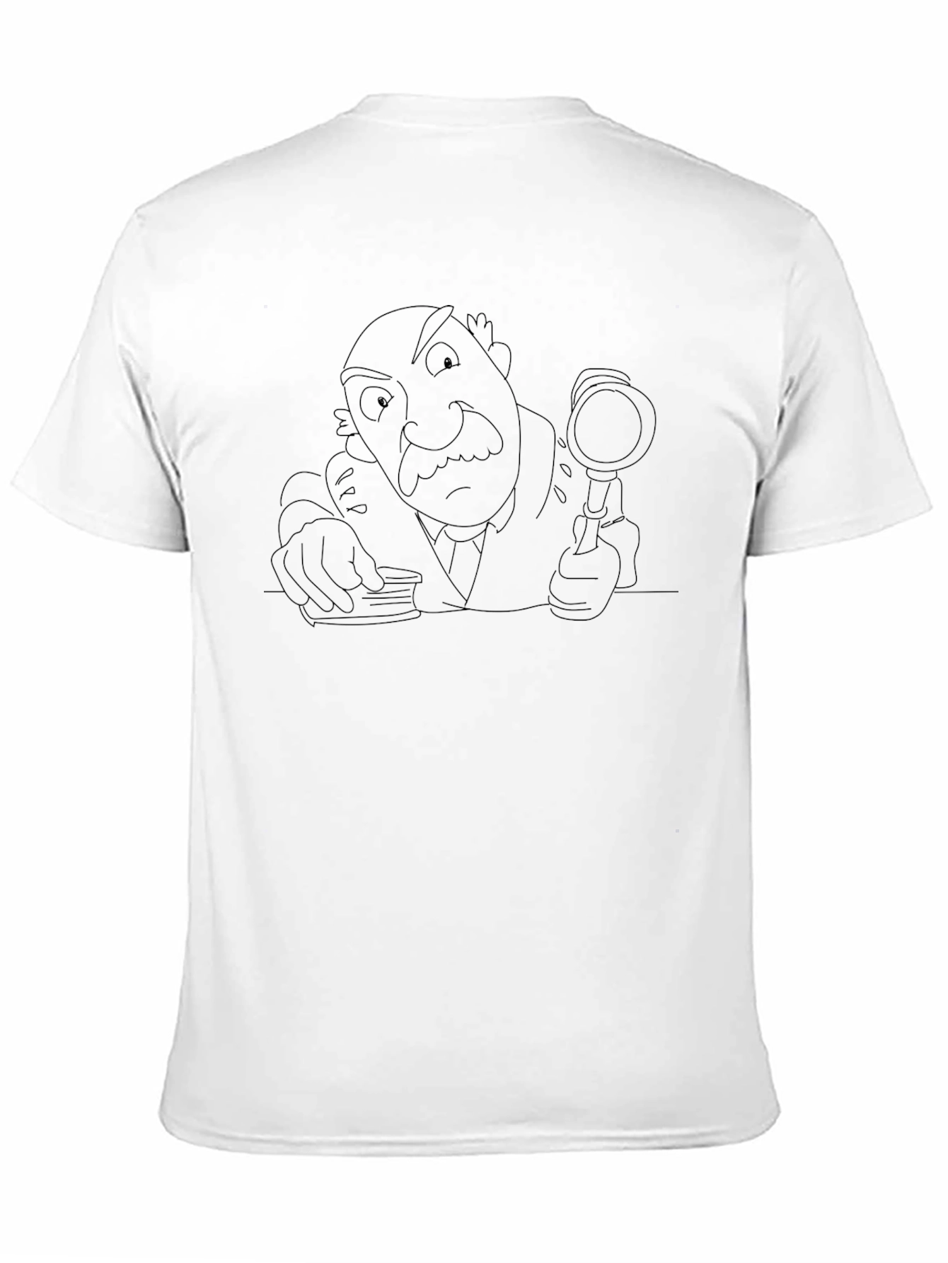 Cartoon Detective Graphic Tee - Sleuth Style!