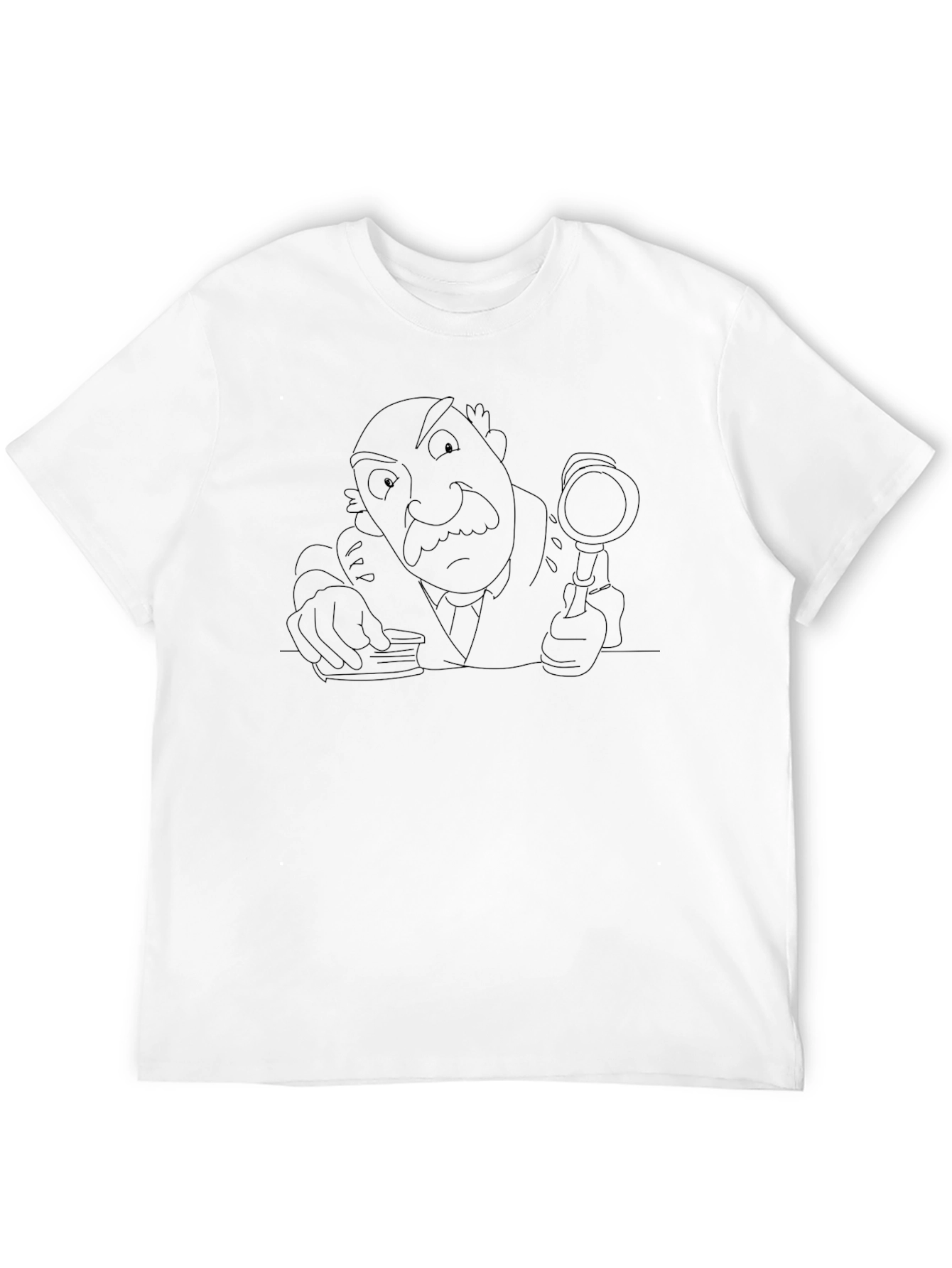 Cartoon Detective Graphic Tee - Sleuth Style!