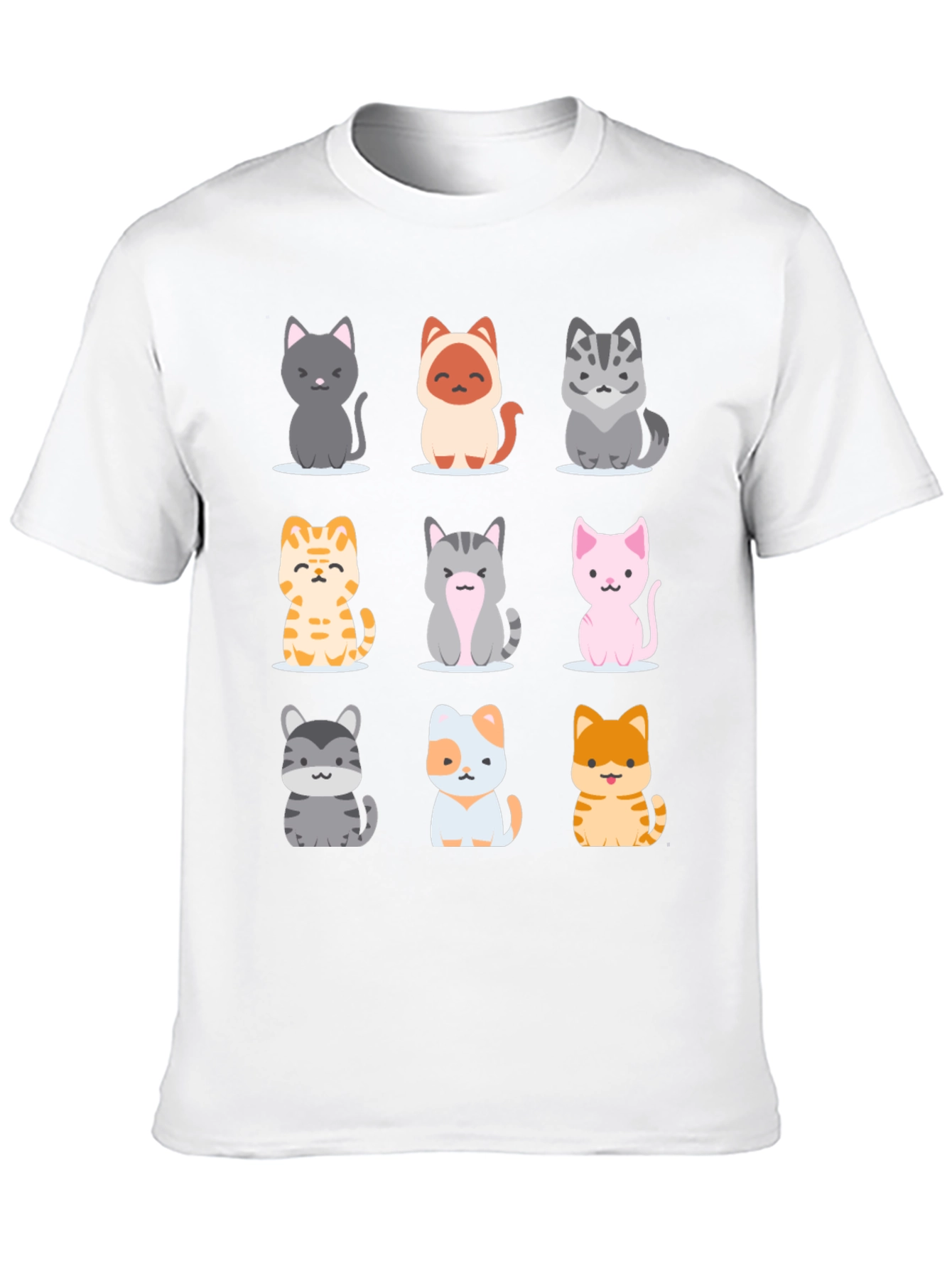 Cute Cartoon Cat T-Shirt