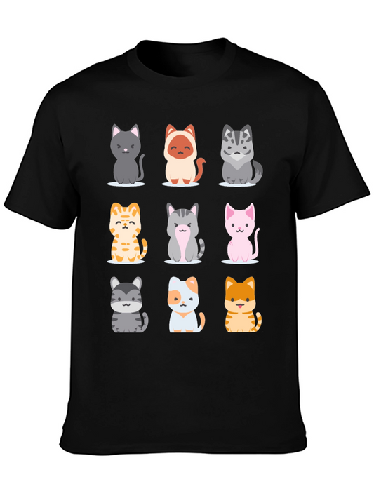 Cute Cartoon Cat T-Shirt