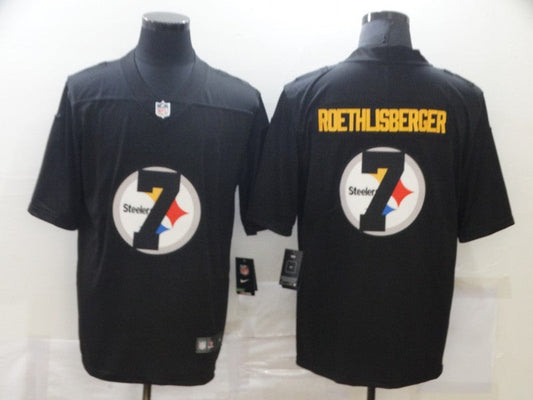 Men's Pittsburgh Steelers Ben Roethlisberger #7 Black Player Jerseys