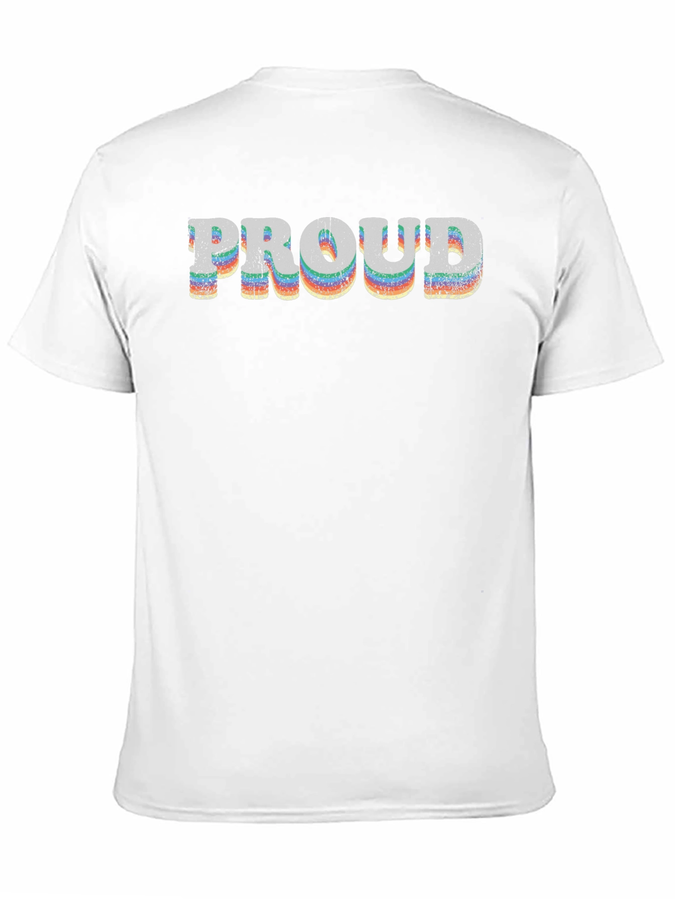 Retro Proud Rainbow Graphic T-Shirt