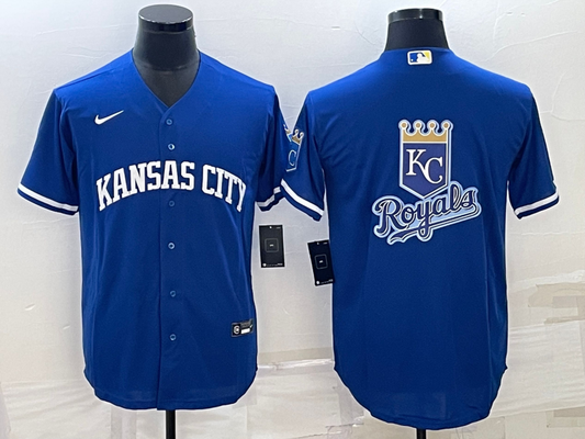 Men's Kansas City Royals Blue Alternate Replica Team Jerseys