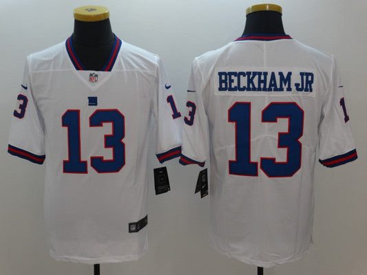 Men's New York Giants Odell Beckham Jr. #13 White Game Player Jerseys