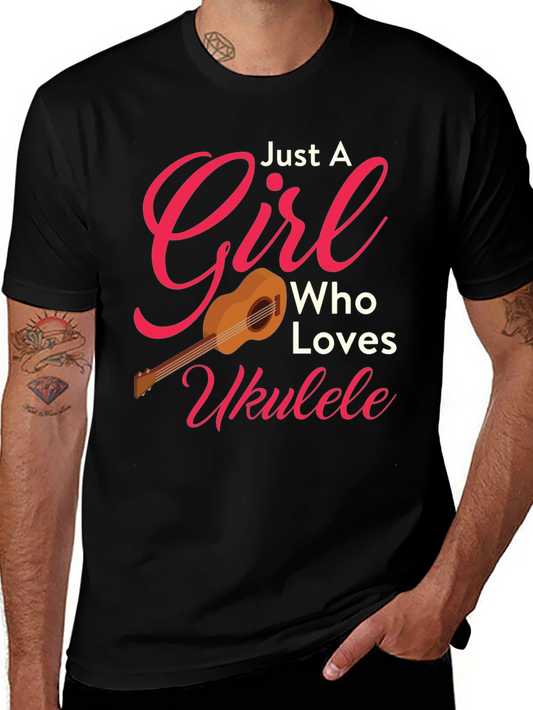 Just A Girl Who Loves Ukulele T-Shirt