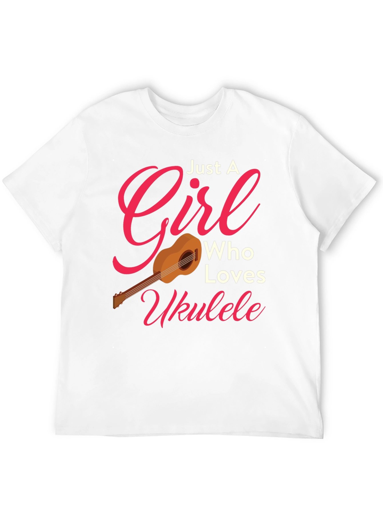 Just A Girl Who Loves Ukulele T-Shirt