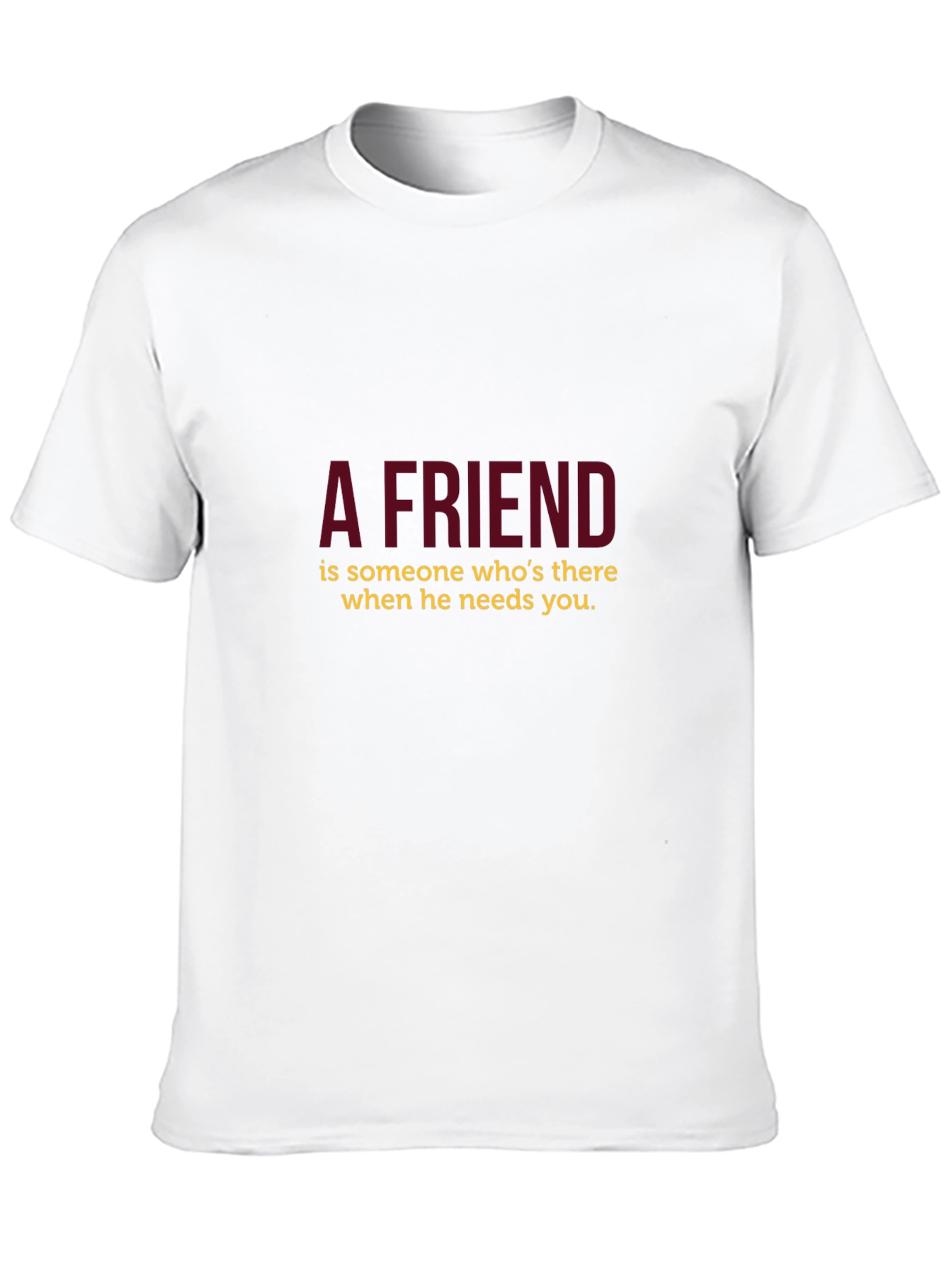 A Friend Black T-Shirt