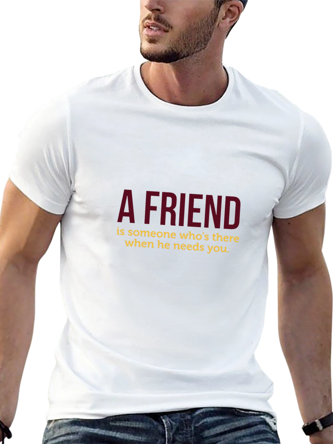 A Friend Black T-Shirt