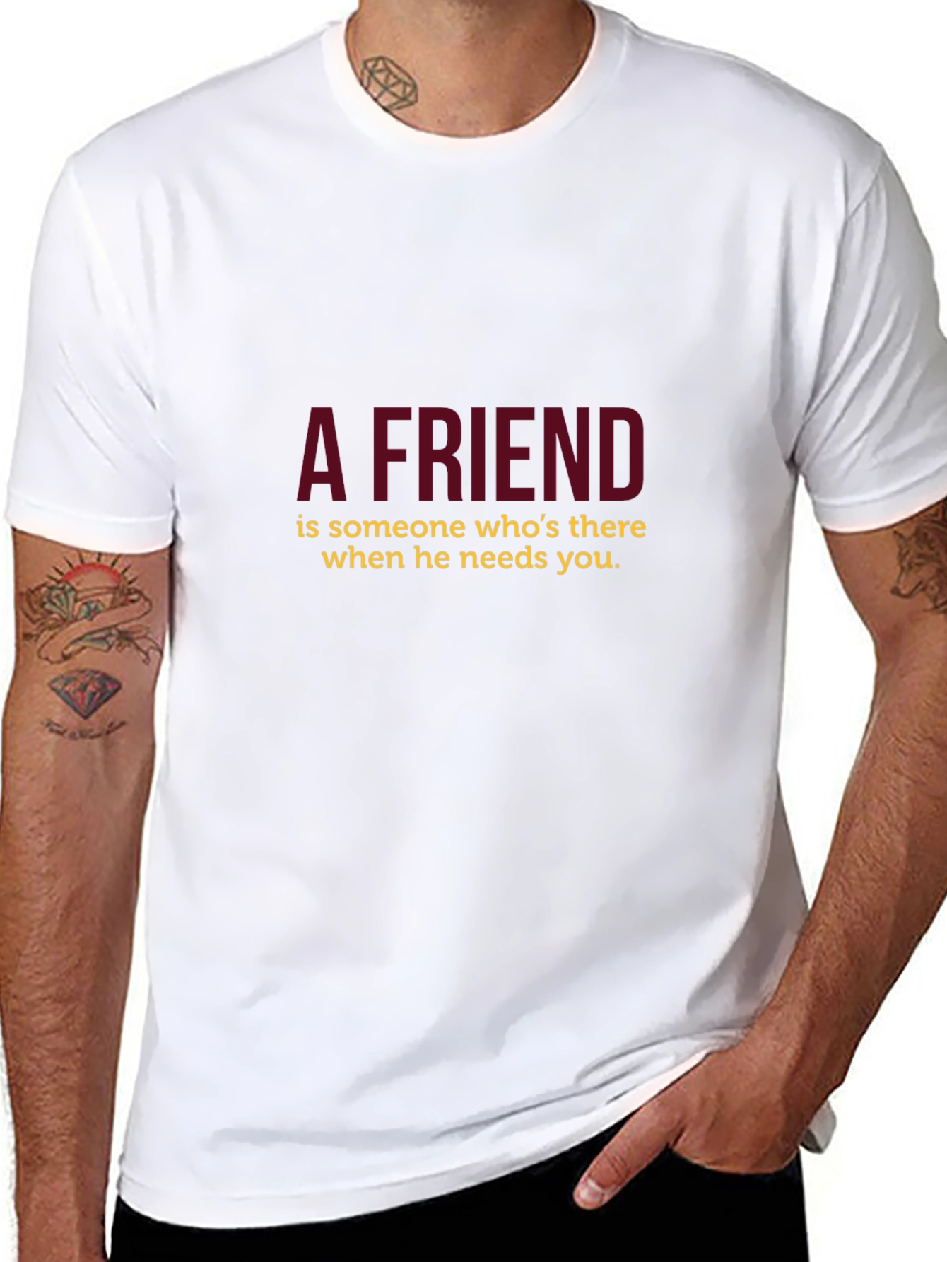A Friend Black T-Shirt
