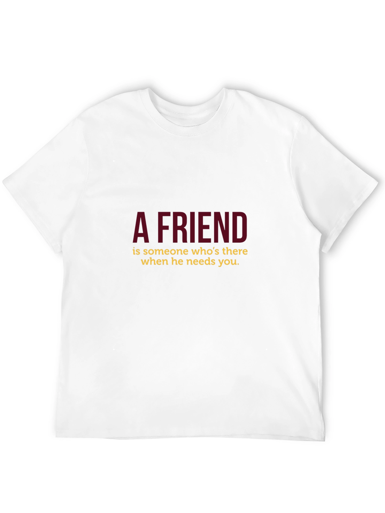 A Friend Black T-Shirt