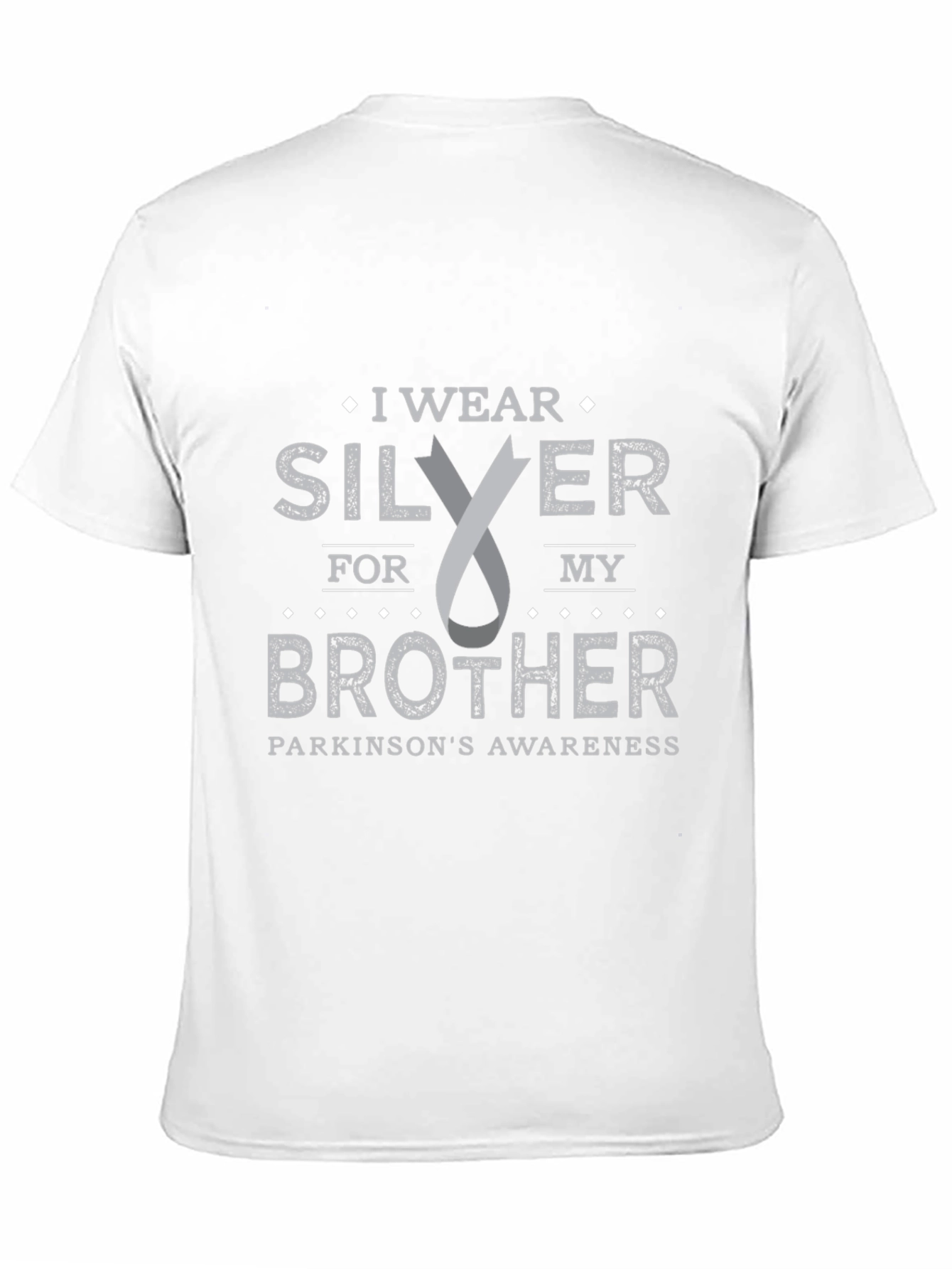 Parkinsons Awareness I Wear Silver T-Shirt