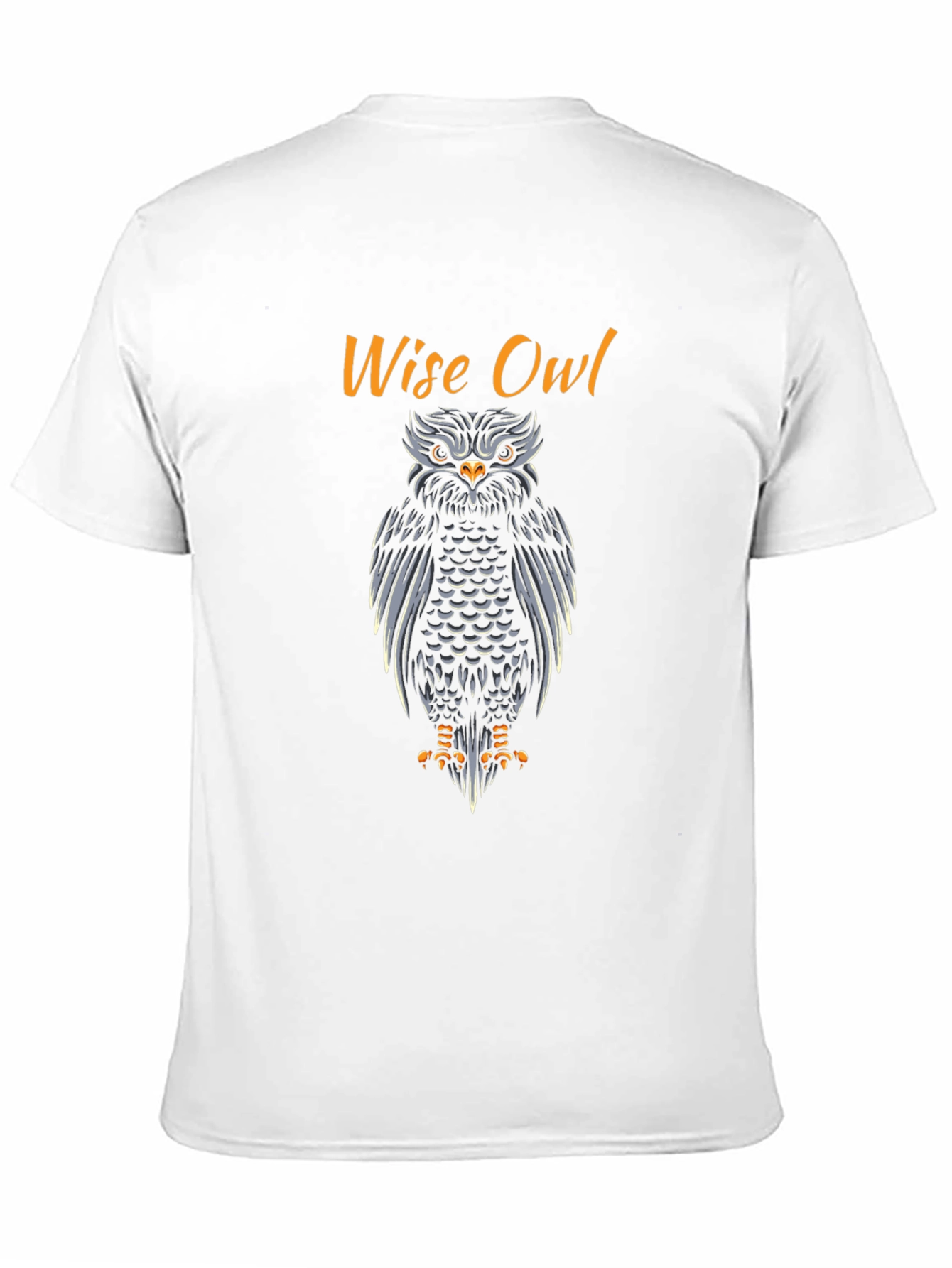 Wise Owl Graphic Print T-Shirt - Mens Black Tee