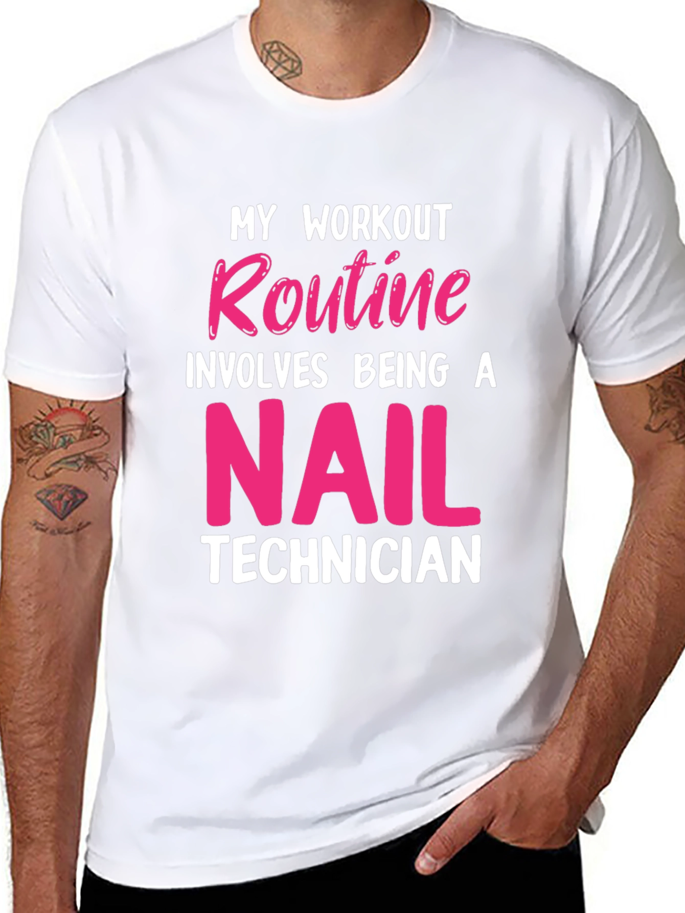 Nail Technician Workout T-Shirt