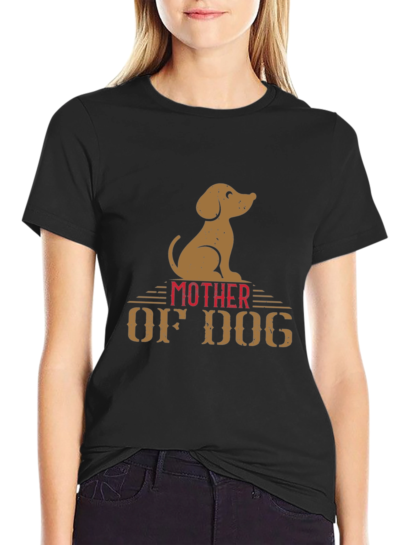 Mother of Dog Graphic T-Shirt Dog Lover Tee