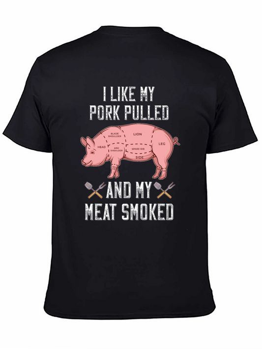 Pork Pulled Meat Smoked T-Shirt BBQ