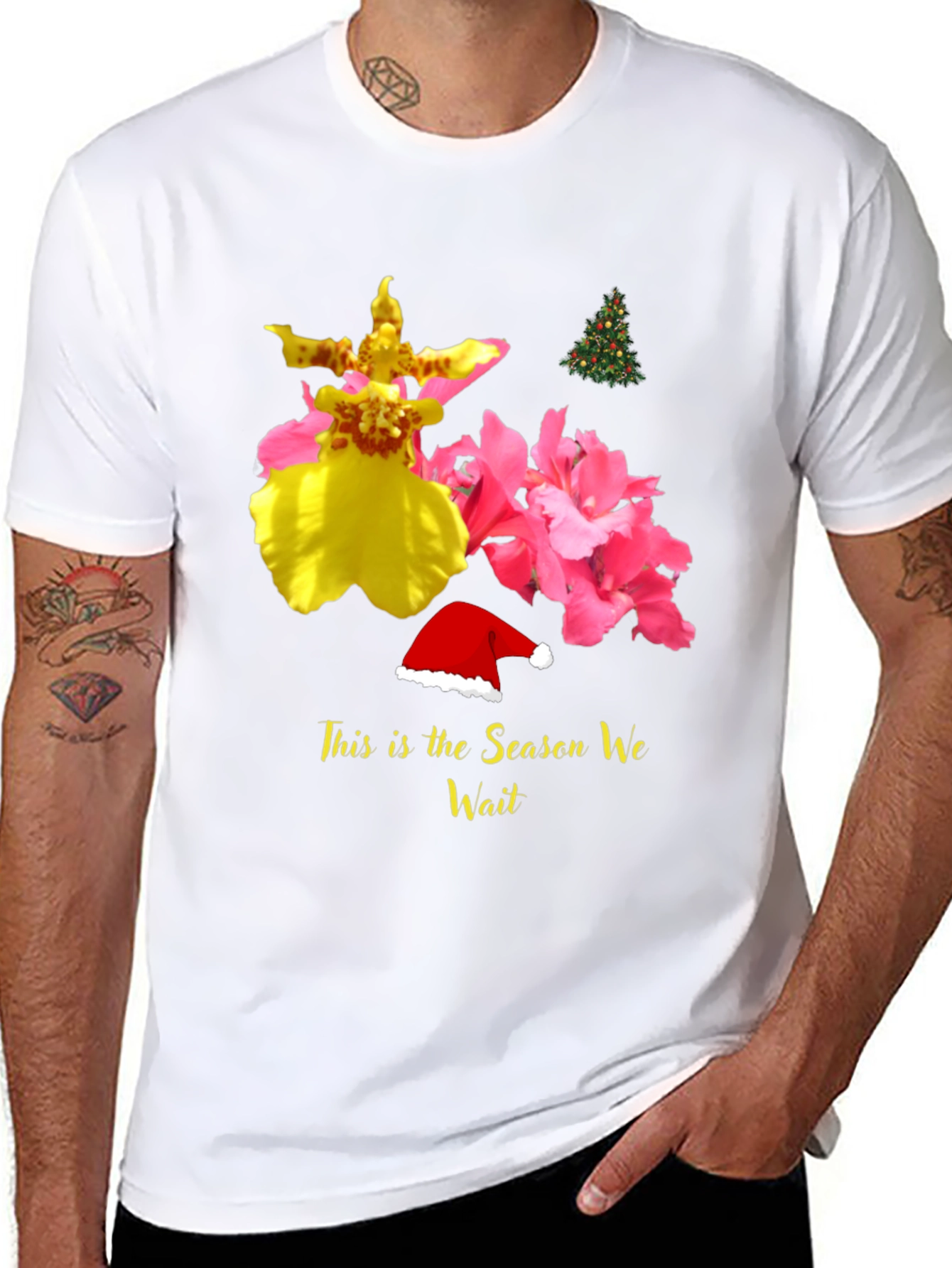 Festive Floral Season Wait Tee