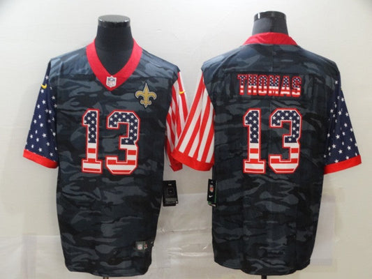 Men's New Orleans Saints Michael Thomas #13 Gray Camouflage Game Player Jerseys