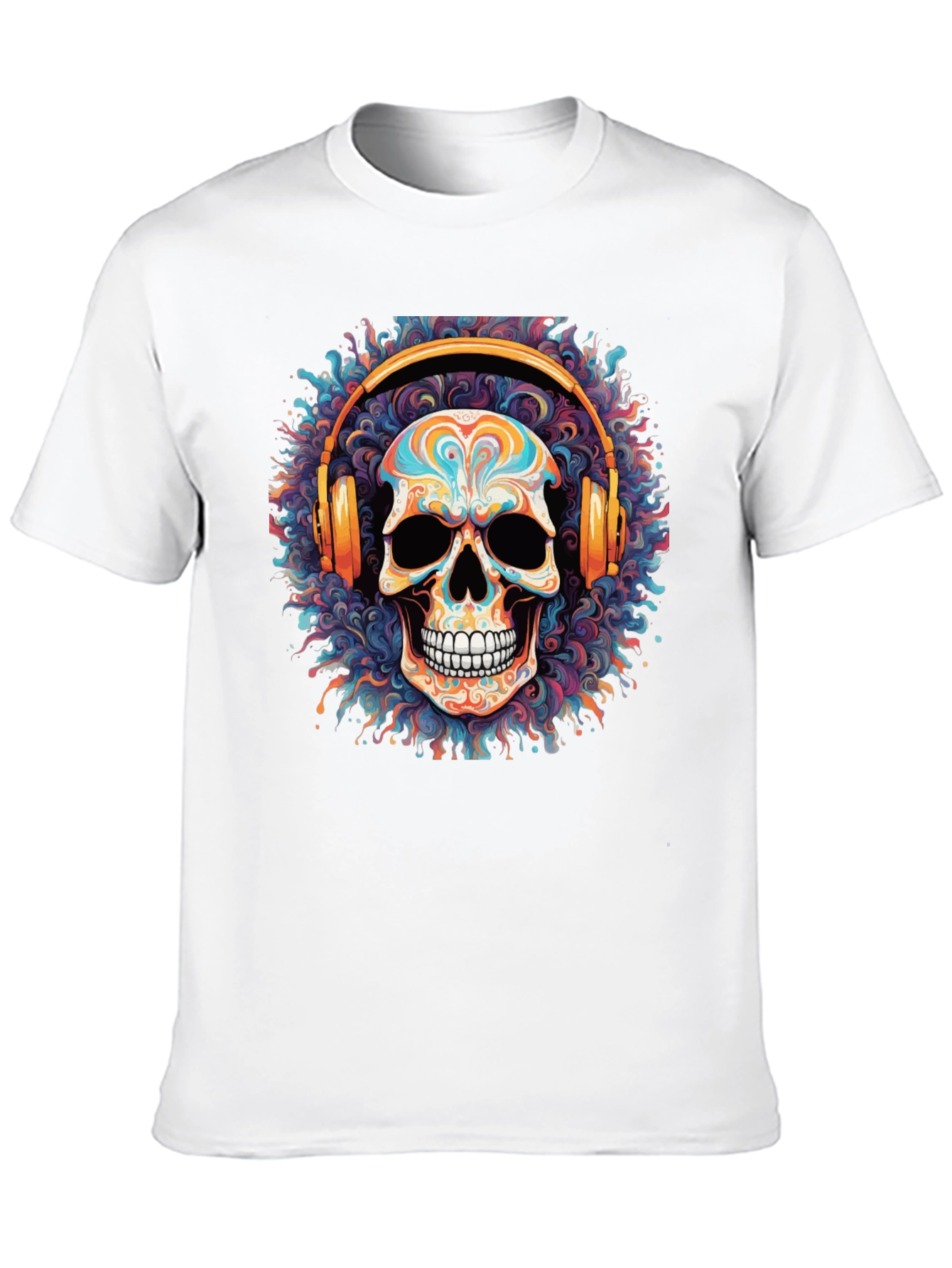 Skull Headphones Graphic Tee