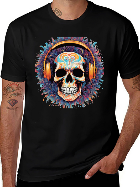 Skull Headphones Graphic Tee
