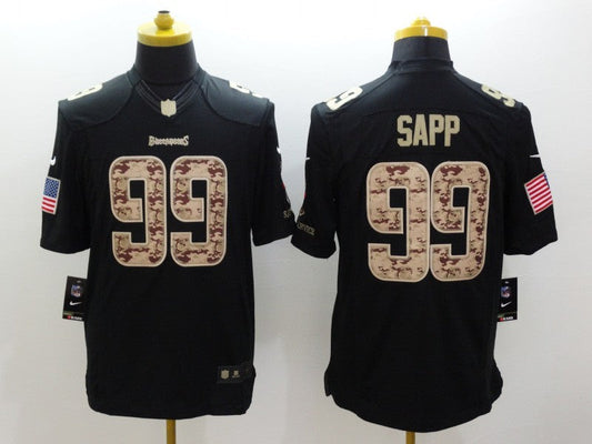 Men's Tampa Bay Buccaneers Warren Sapp #99 Black Game Player Jerseys