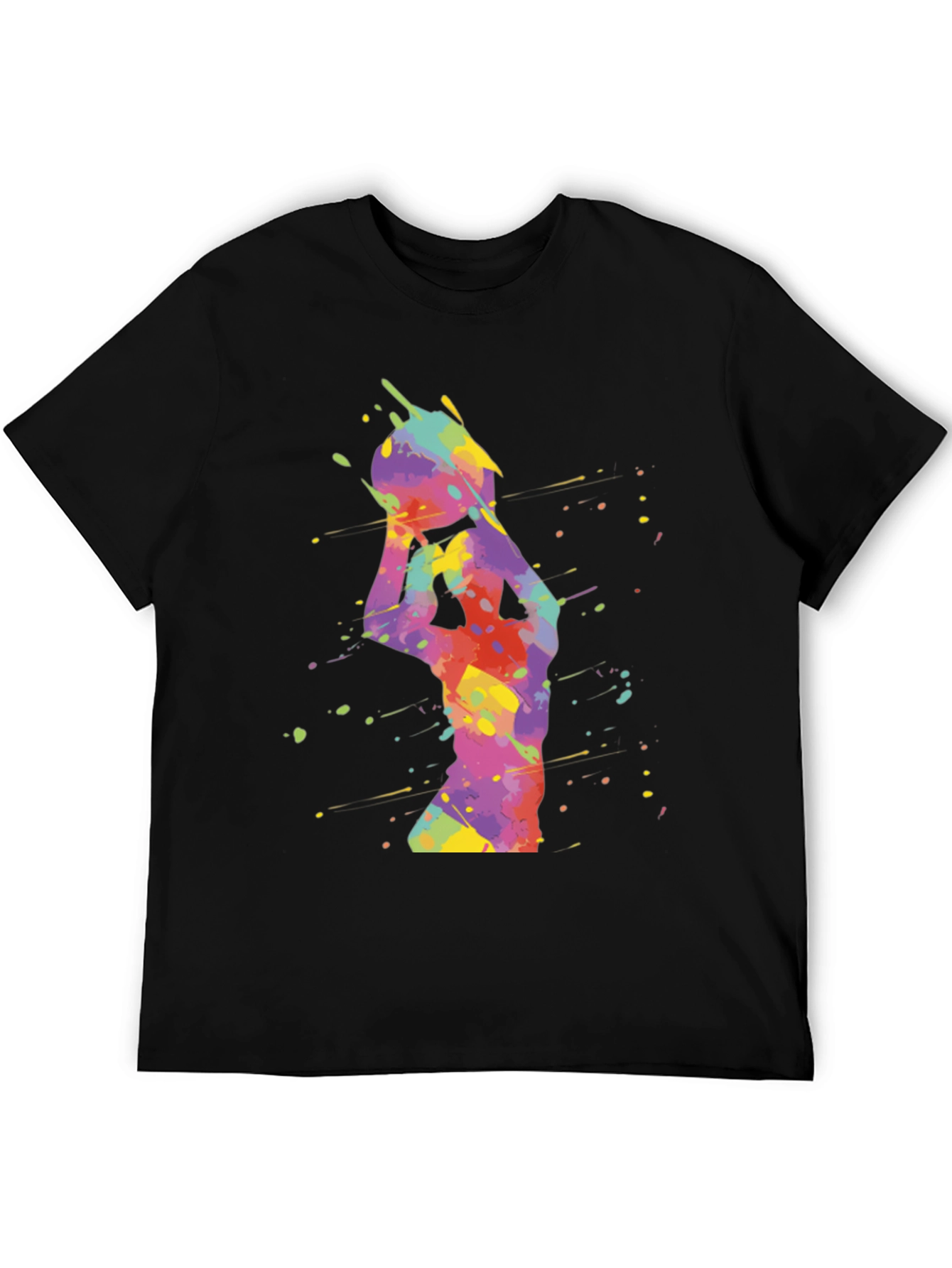 Colorful Basketball Graphic Tee