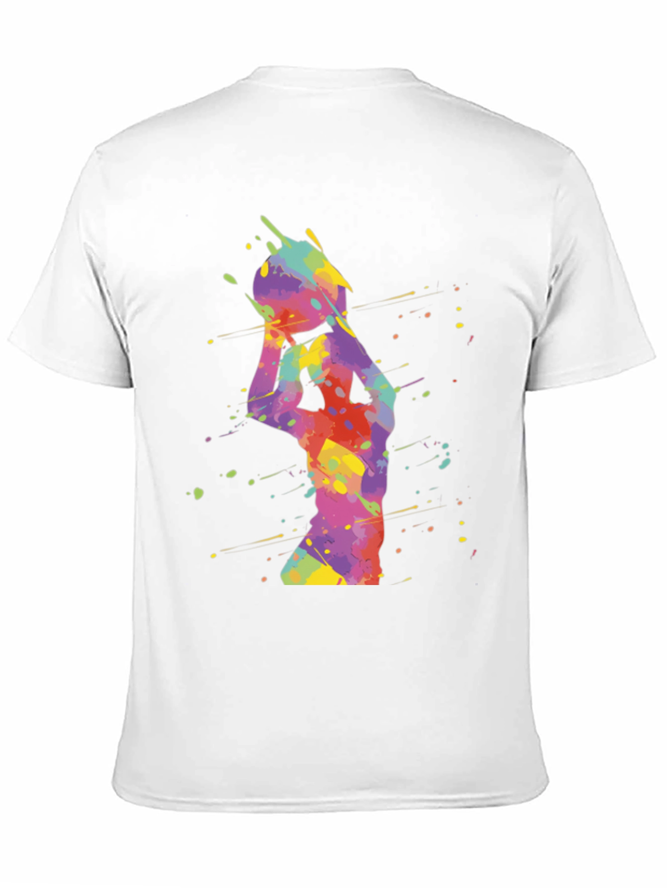 Colorful Basketball Graphic Tee