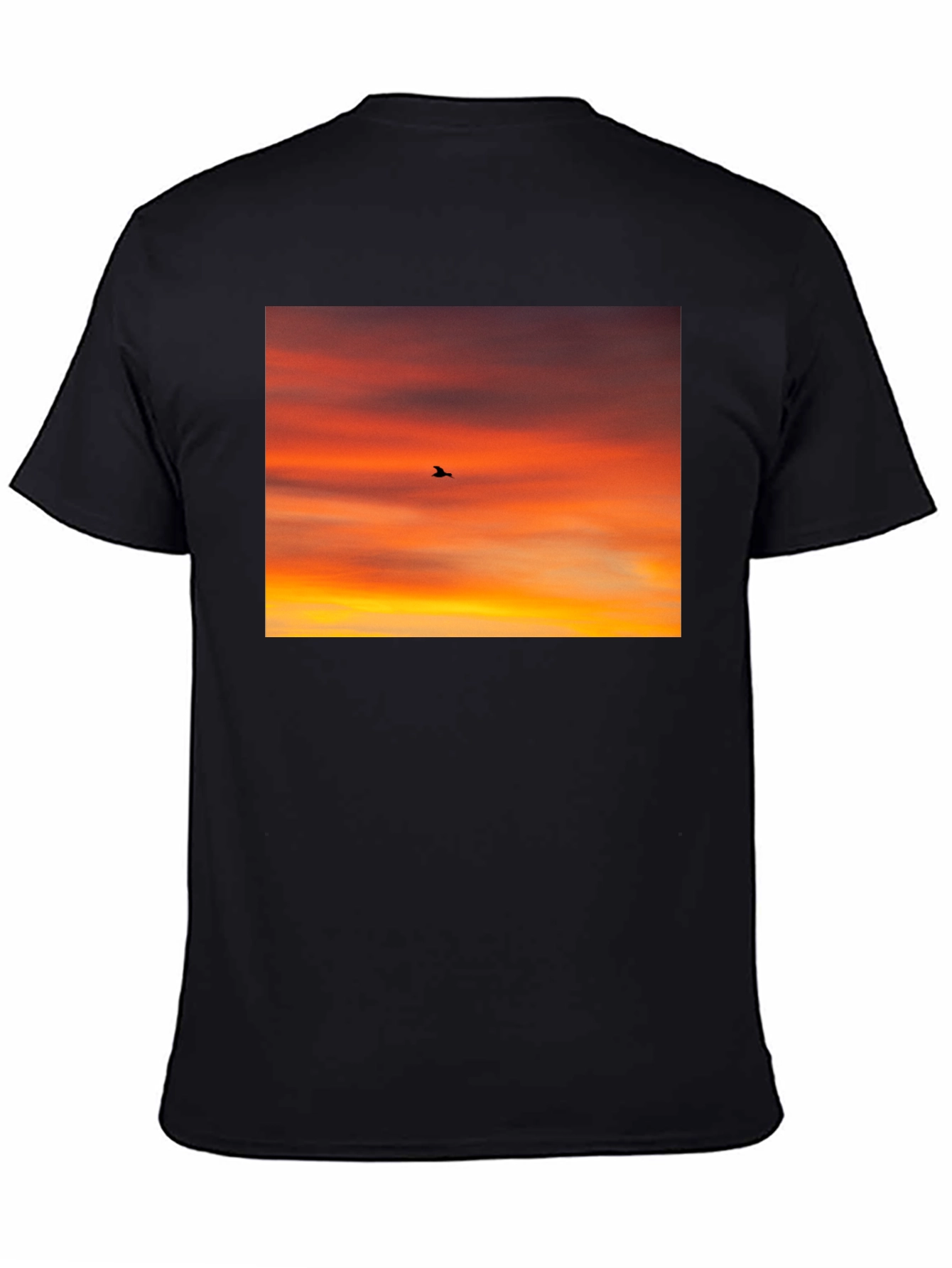 Sunset Bird Silhouette Graphic Tee