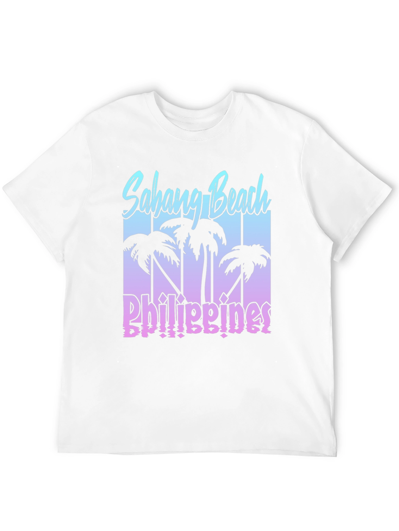 Sabang Beach Philippines Black T-Shirt