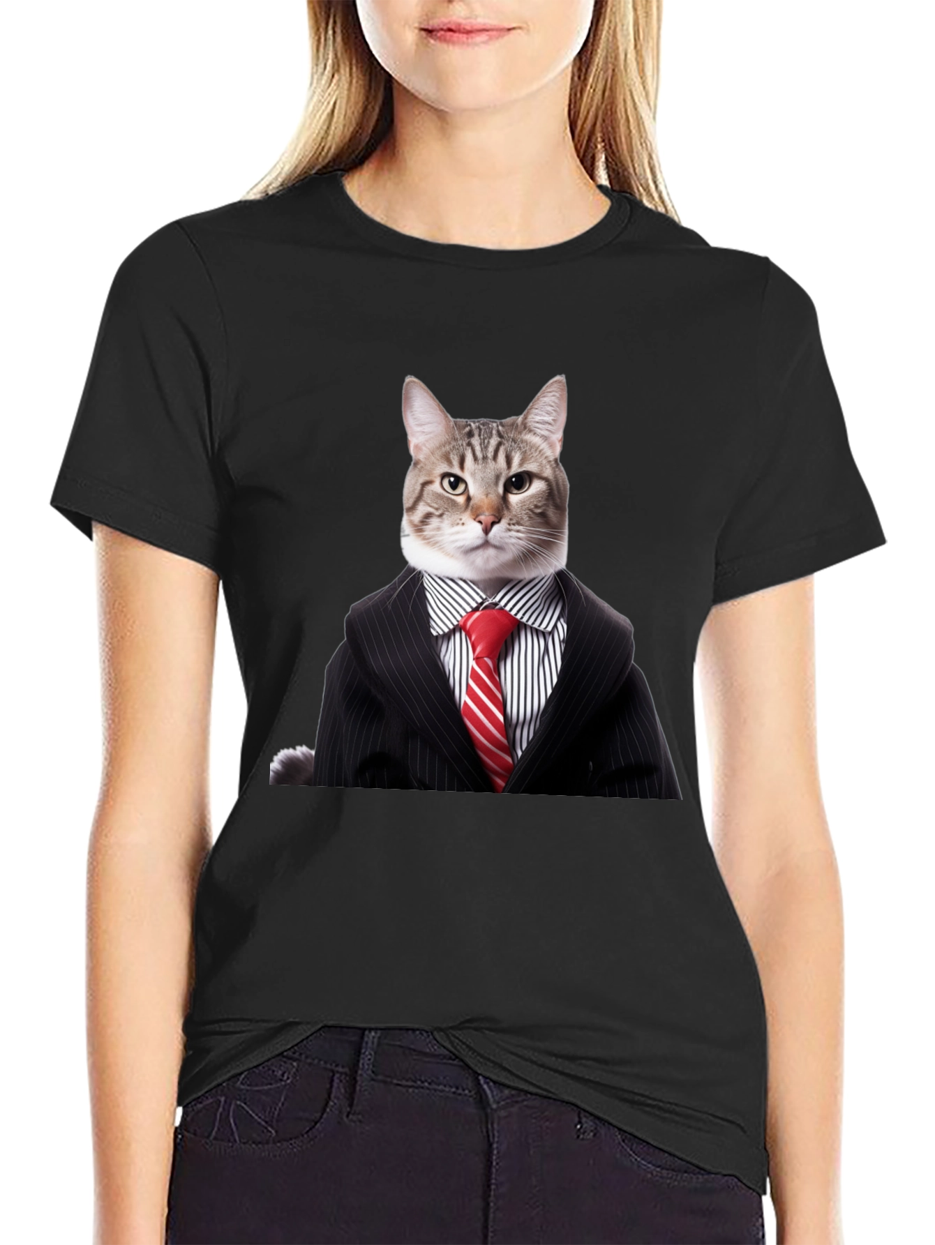 Cat Suit T-Shirt - Funny Feline Fashion