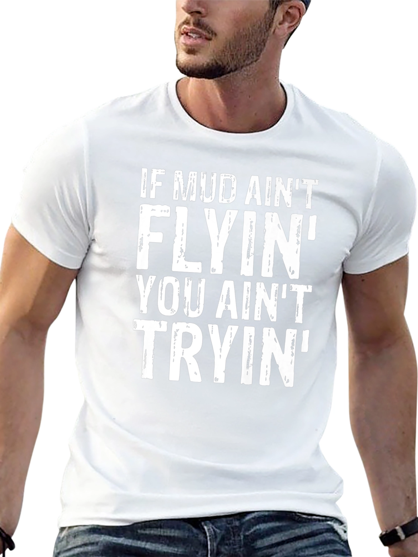Mud Flyin T-Shirt - Mens Black Graphic Tee