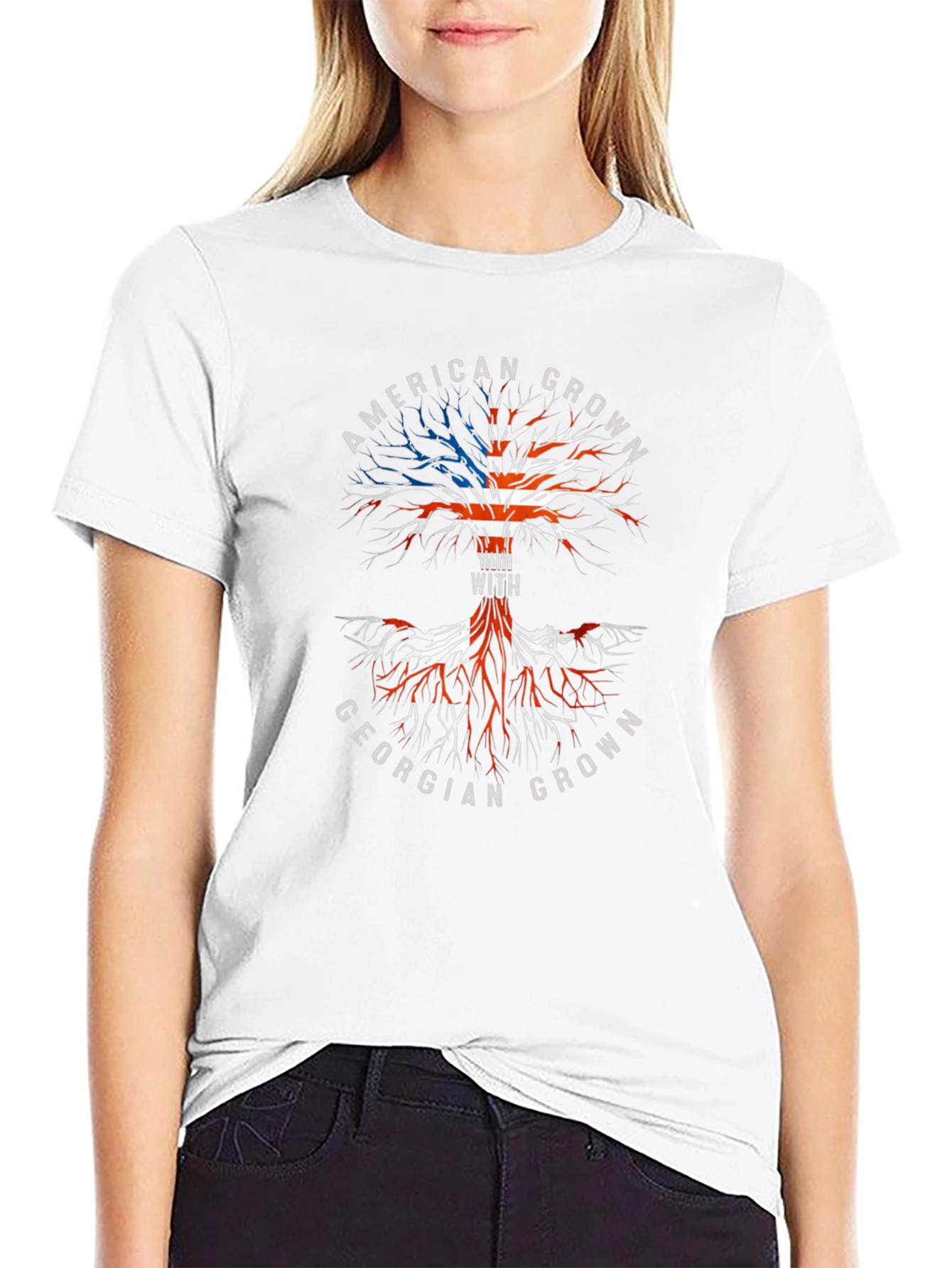American & Georgian Grown Tree T-Shirt