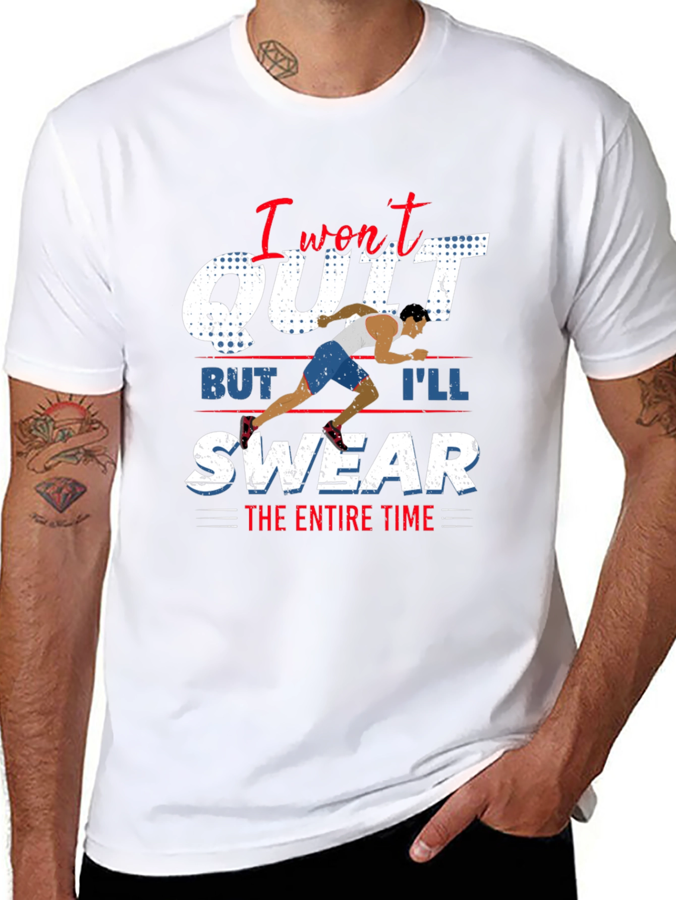 I Wont Quit Running Graphic Tee