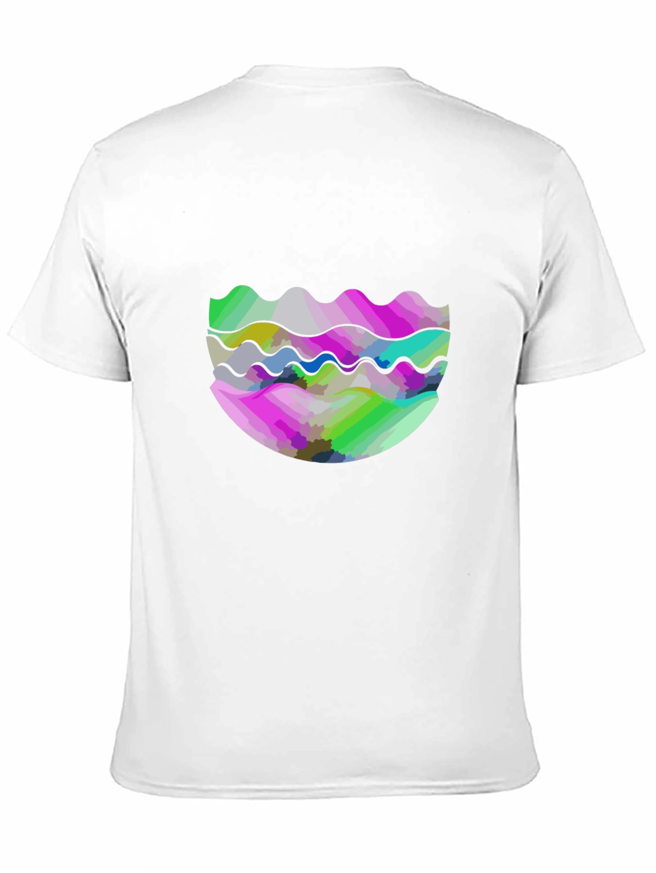 Abstract Wave Graphic Tee - Modern Design