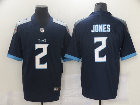 Men's Tennessee Titans Julio Jones #2 Navy Game Jerseys