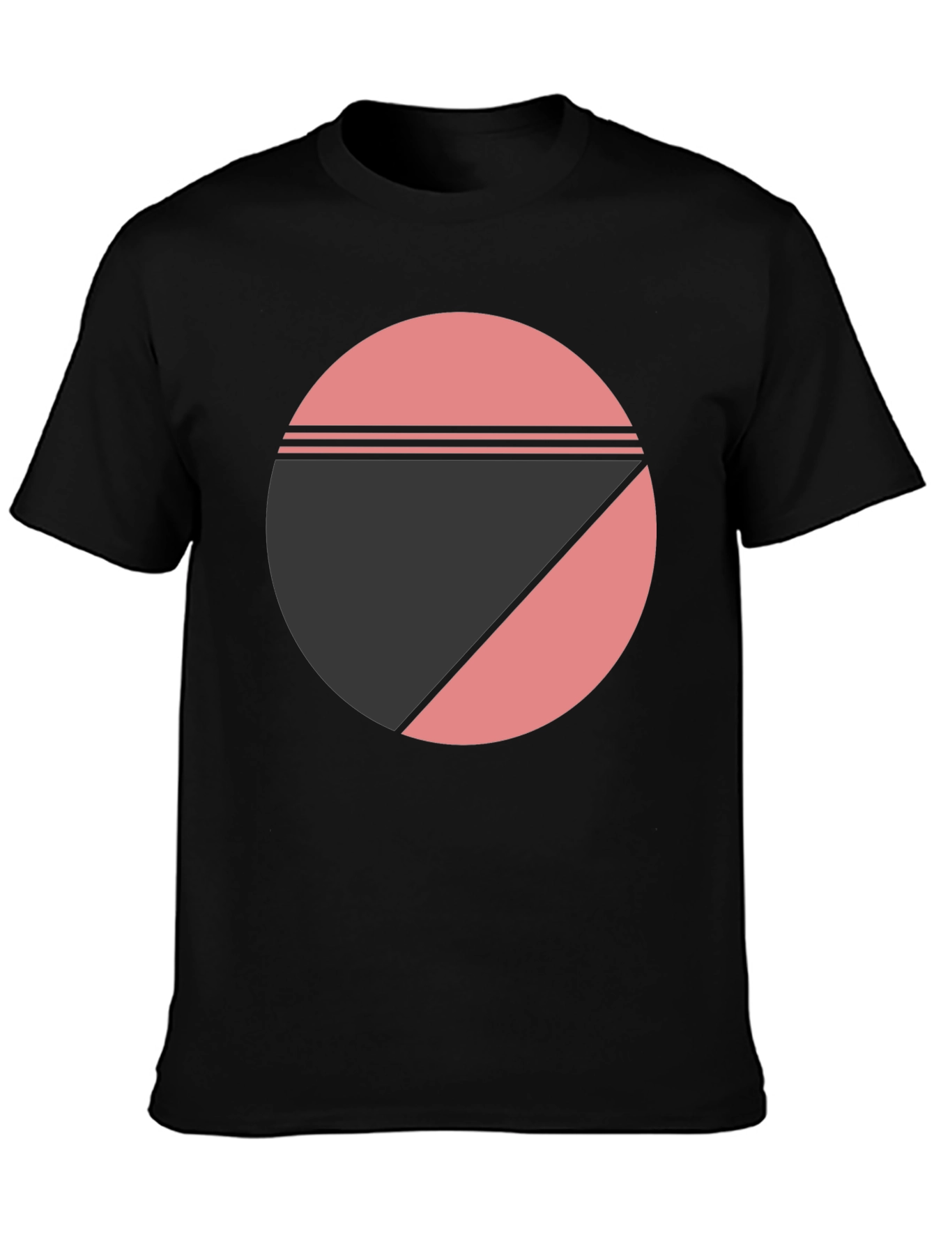 Geometric Circle Graphic Tee - Modern Design