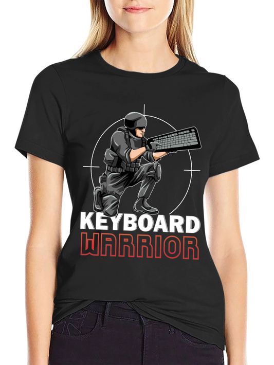 Keyboard Warrior Graphic T-Shirt - Gamer Apparel