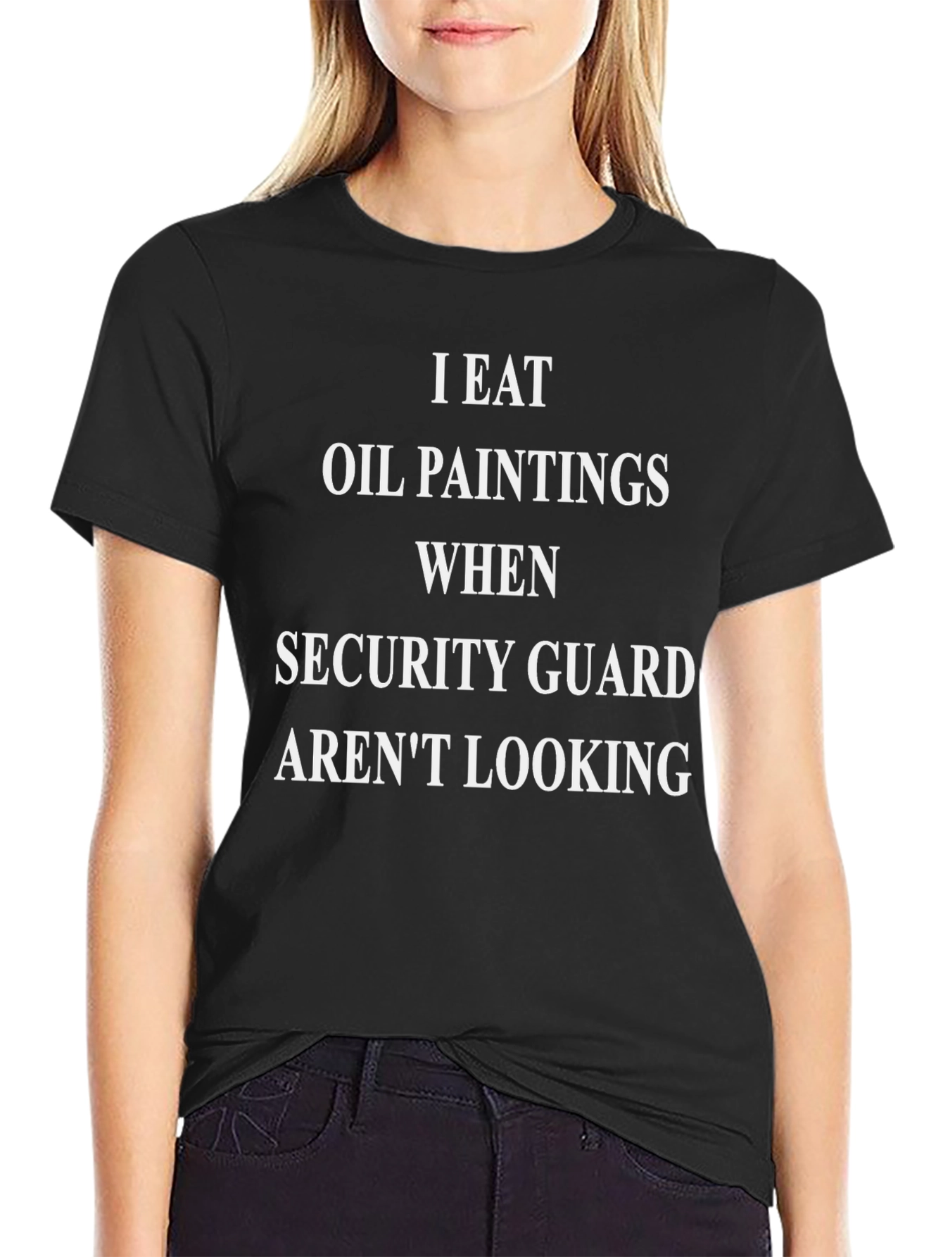 I Eat Oil Paintings Funny Graphic T-Shirt