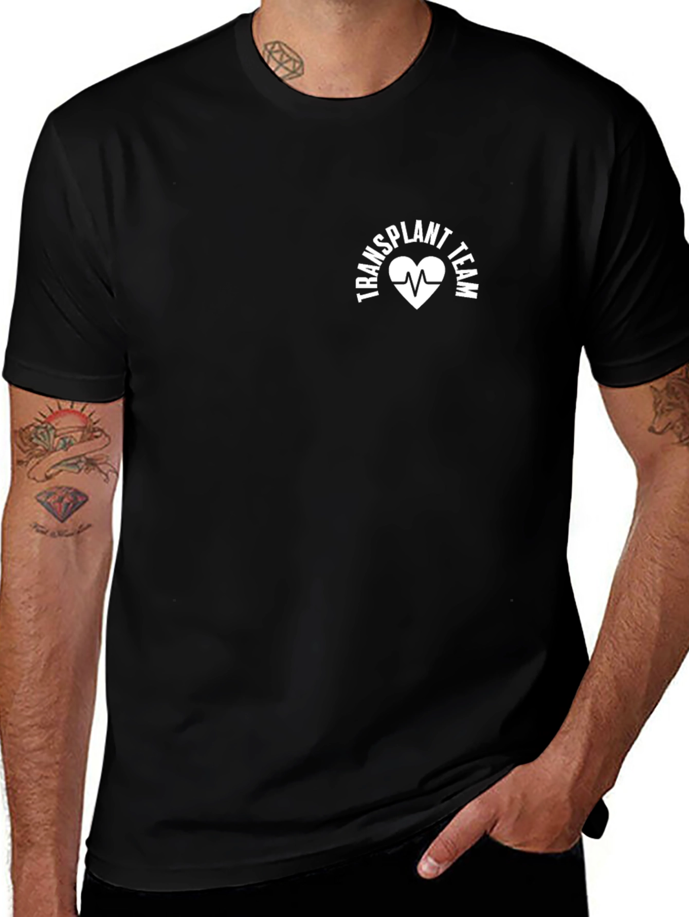 Transplant Team Black T-Shirt