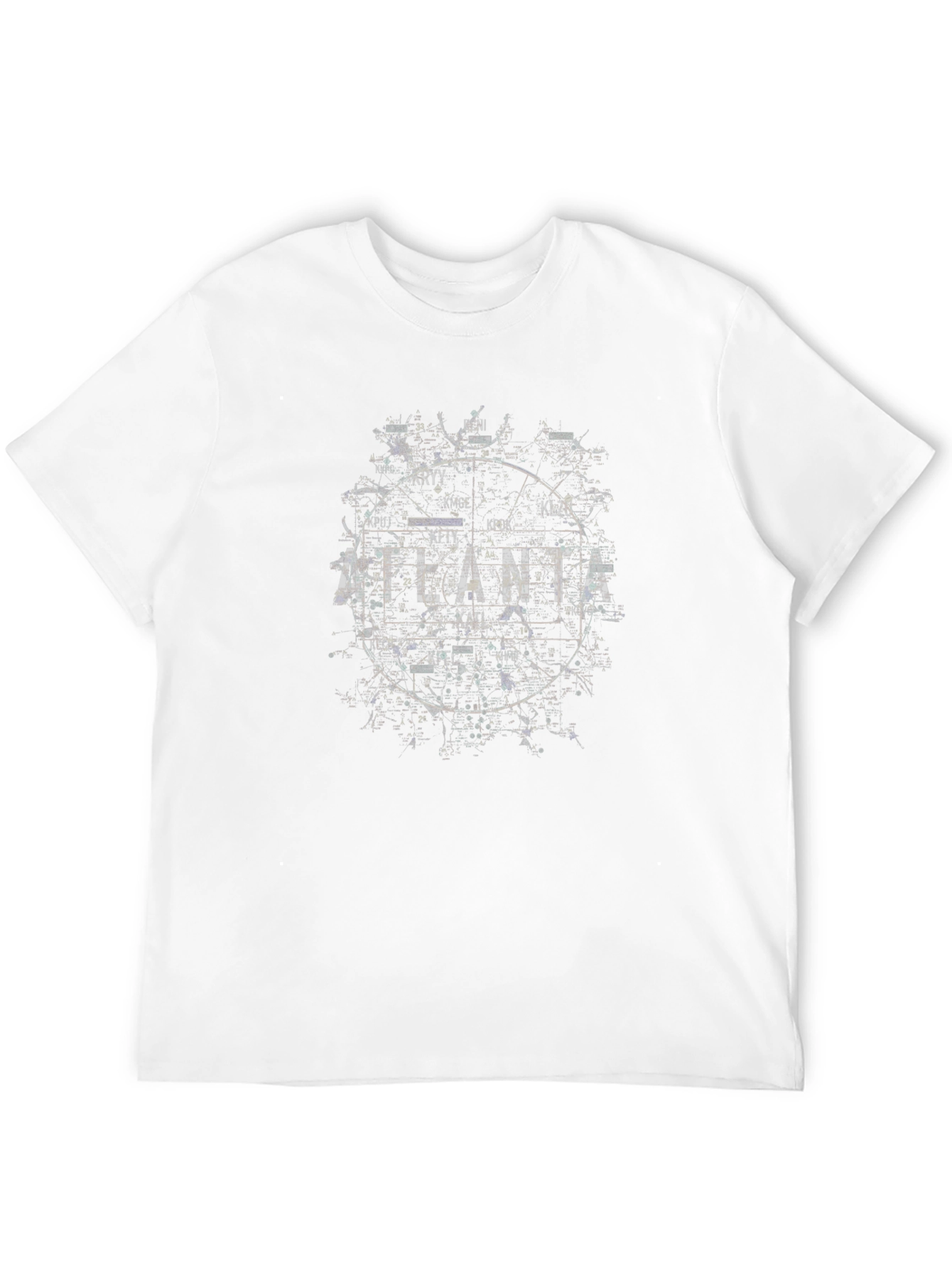 Atlanta Graphic Print Mens Black T-Shirt