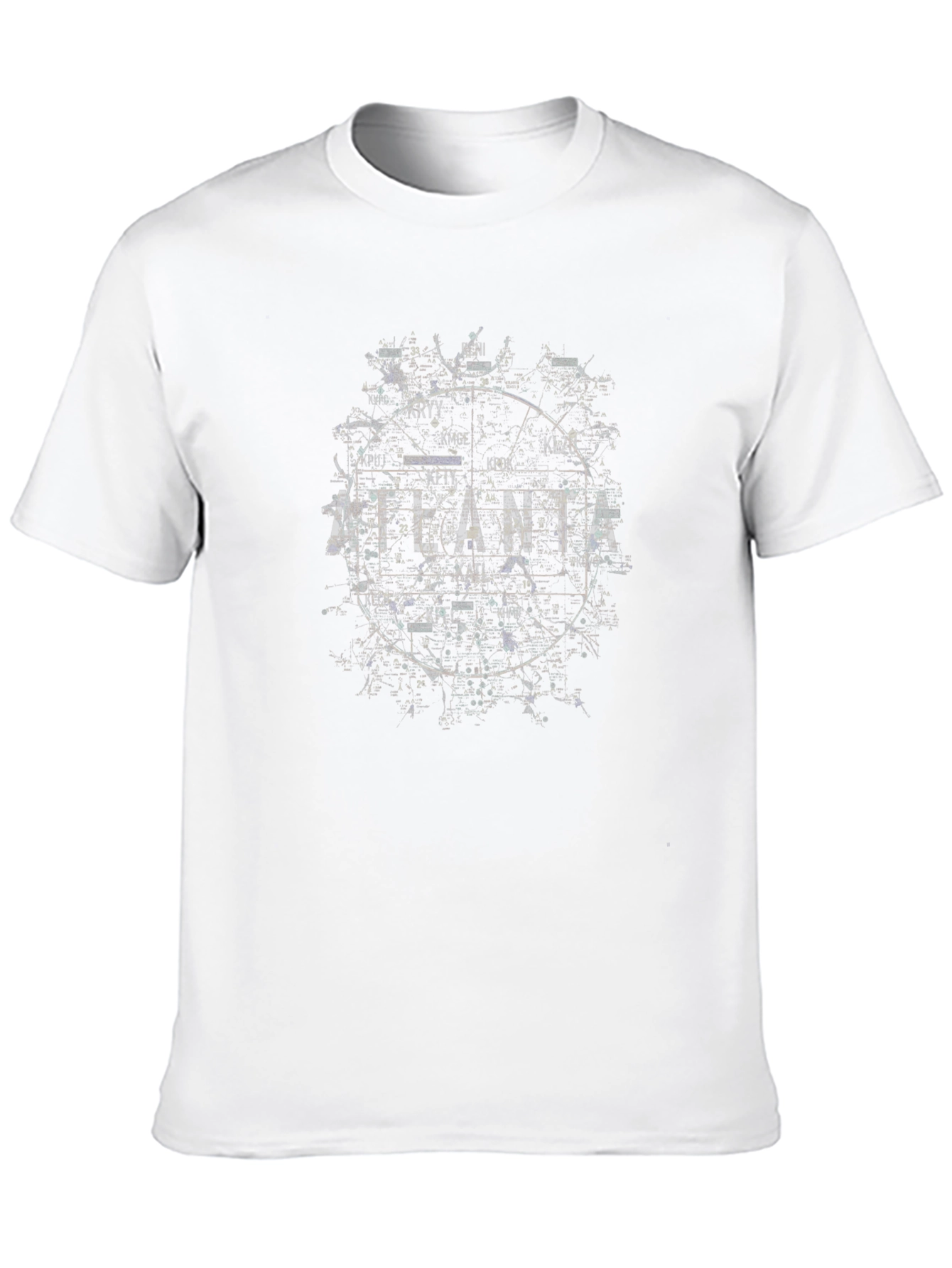 Atlanta Graphic Print Mens Black T-Shirt