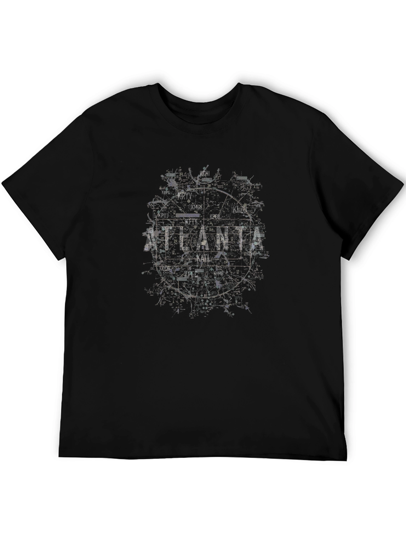 Atlanta Graphic Print Mens Black T-Shirt